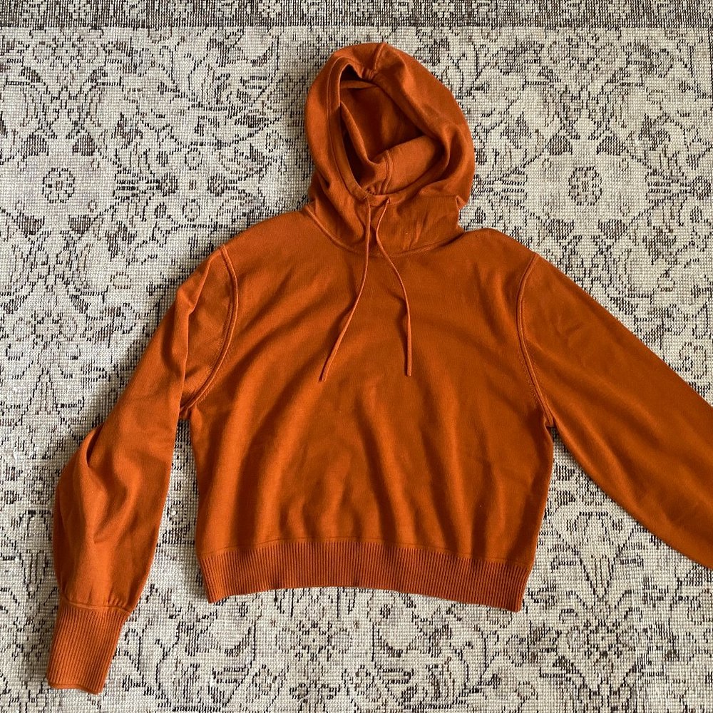 Athleta Orange Hoodie Sweater, Sz M
